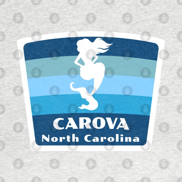 Carova North Carolina - NC Beach Swimming Mermaid Silhouette by Go With Tammy